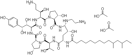 醋酸卡泊芬净 Caspofungin acetate 179463-17-3