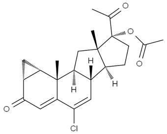 醋酸环丙孕酮 Cyproterone acetate 427-51-0