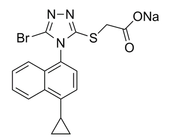 雷西那德钠 Lesinurad sodium 1151516-14-1